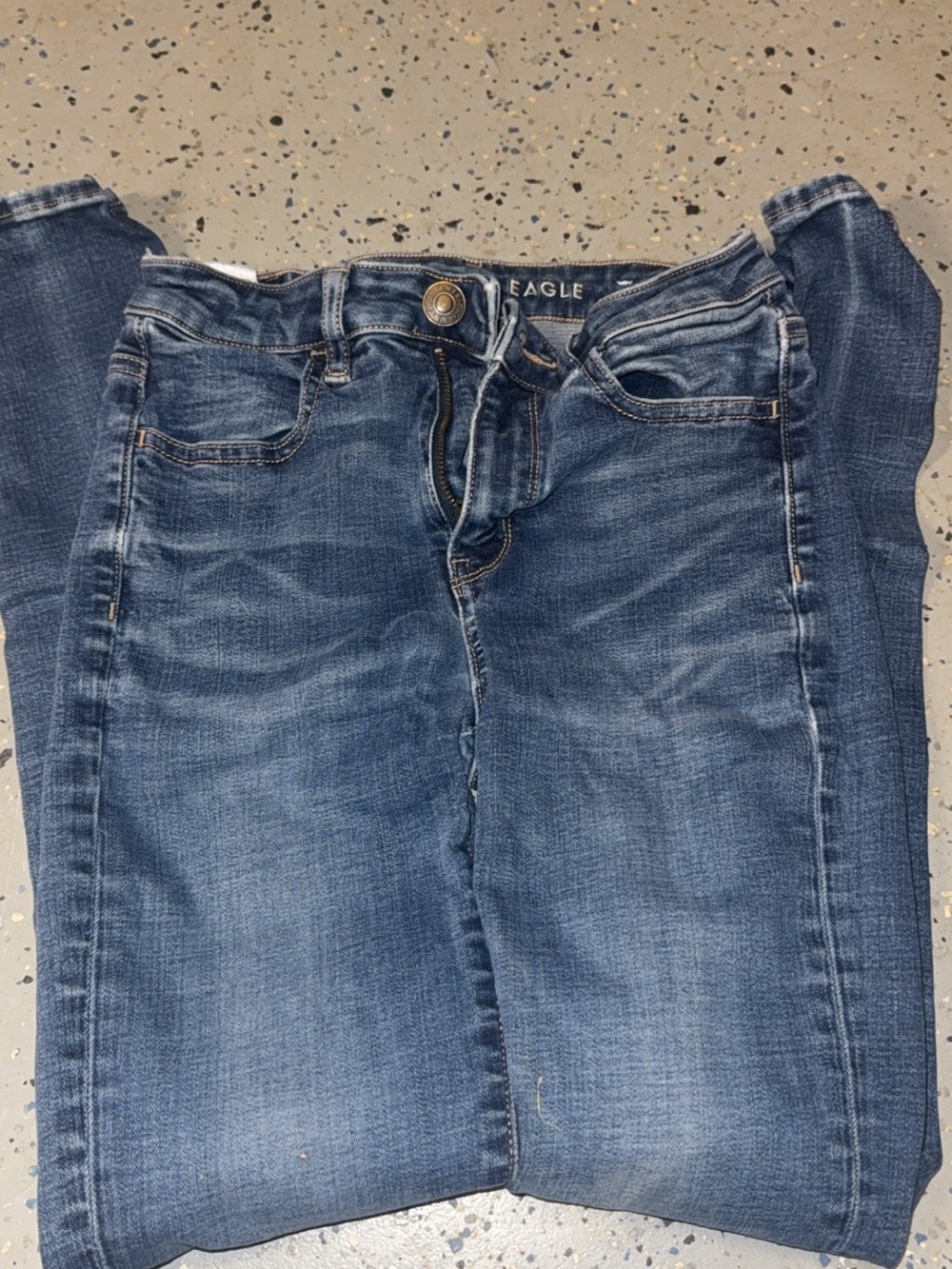 American Eagle Outfitters Women's Dark Blue Skinny Jeans